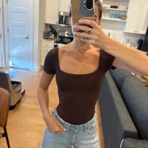 Brown Aritzia Bodysuit